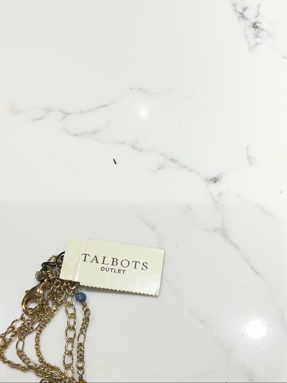 Talbot Gold Multicolor Teardrop Layered Necklace - Picture 3 of 4
